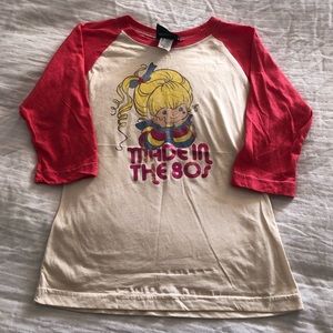 Junk food baseball tee